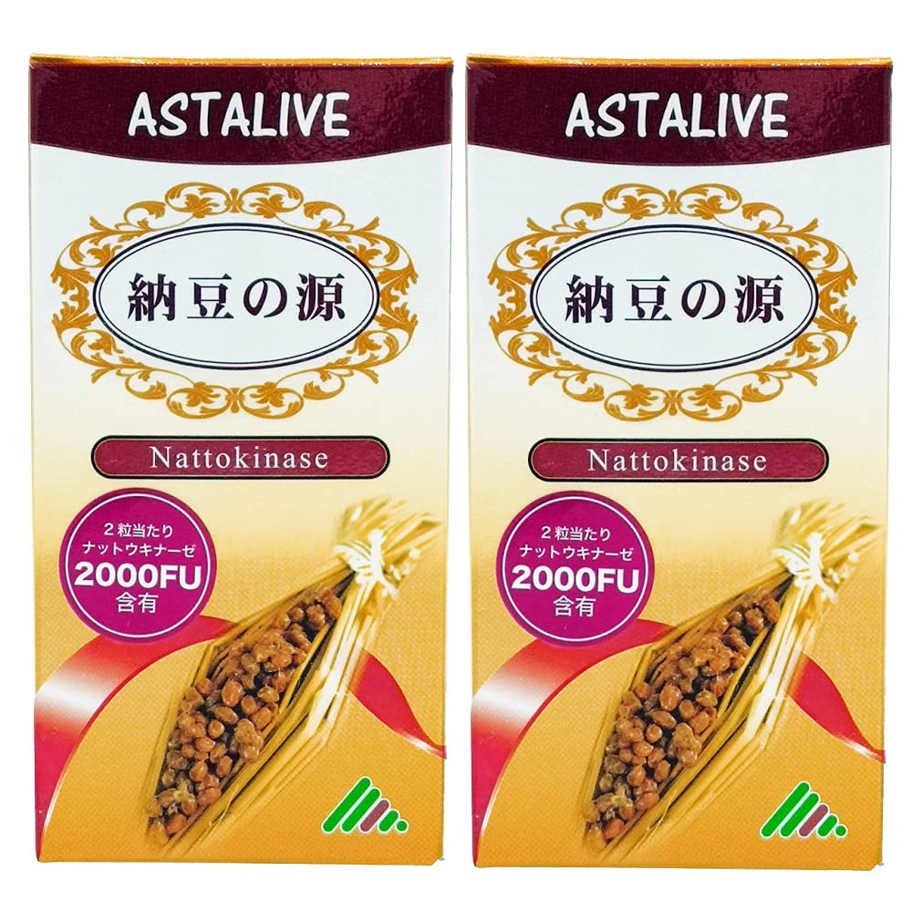 Amazon | 【2個セット】 ASTALIVE 納豆の源 ナットウキナーゼ 60粒
